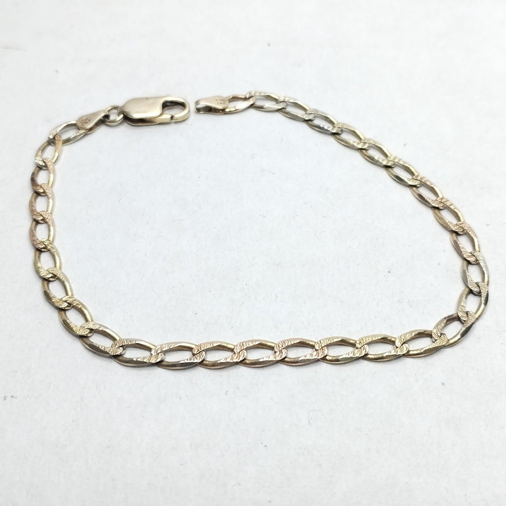 PULSERA ORO, ORO COMBINADO 14 K 6.3 GRMS (SEMINUEVO)