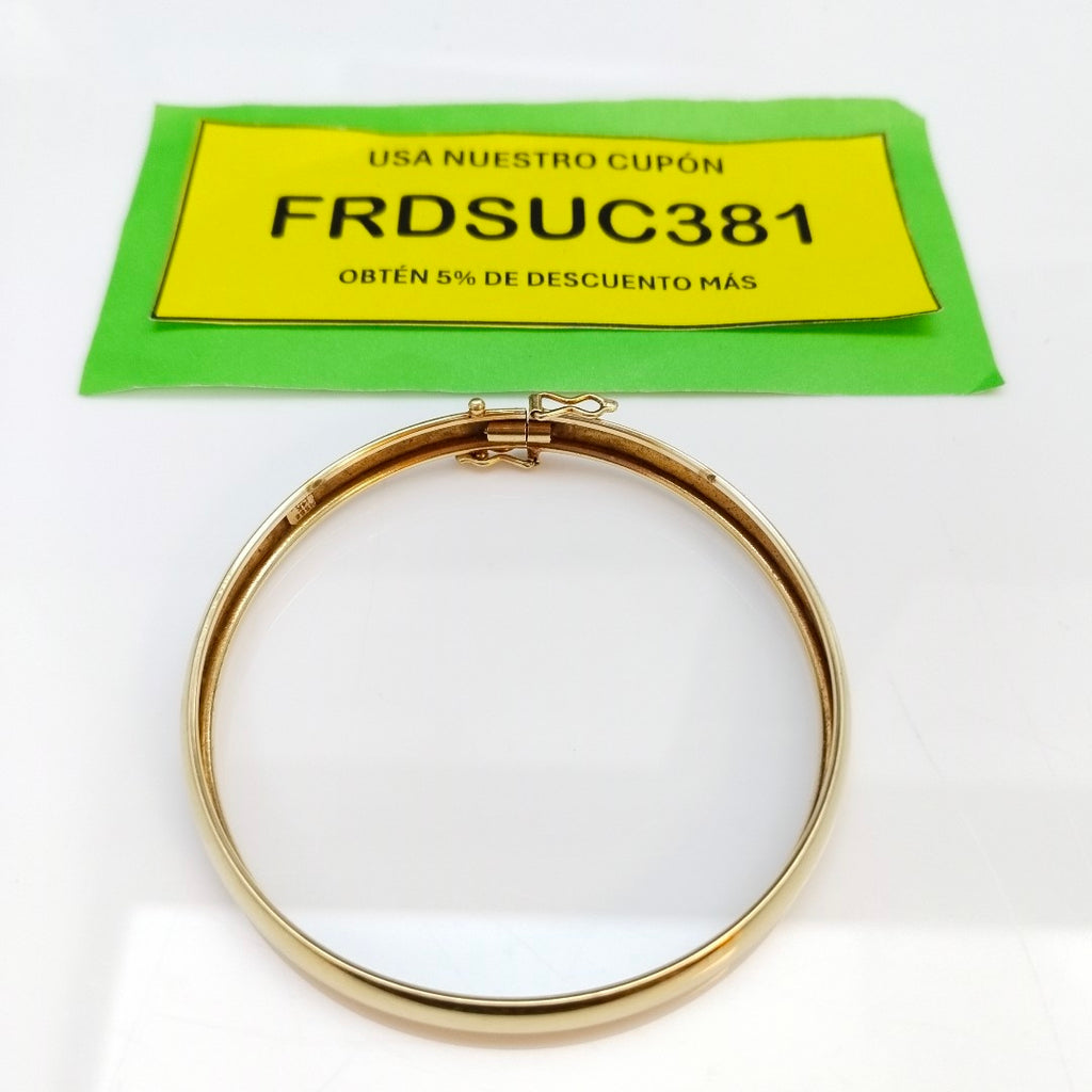 PULSERA RIGIDA ORO 14 K 10.7 GRMS (SEMINUEVO)