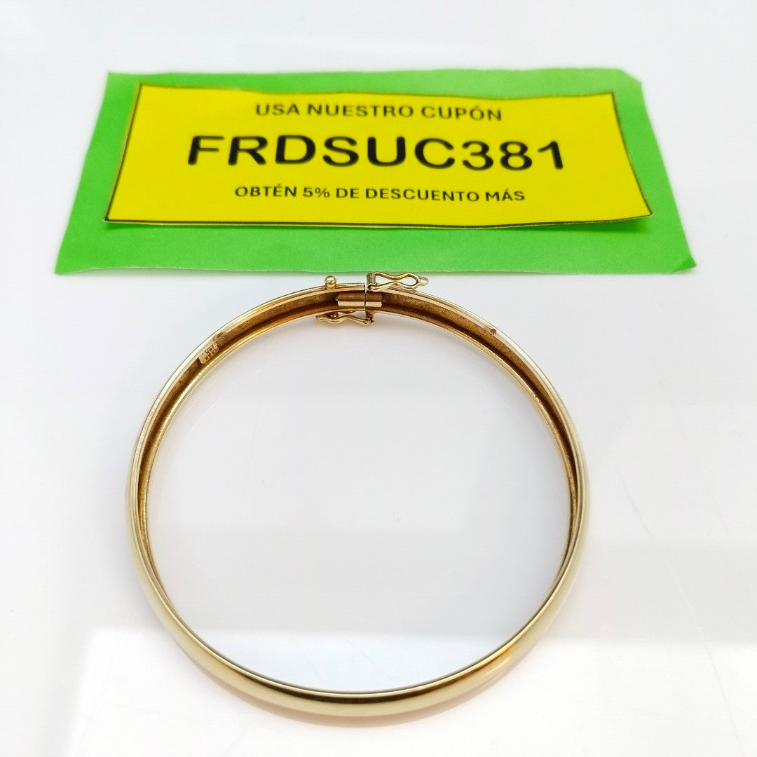PULSERA RIGIDA ORO 14 K 10.7 GRMS (SEMINUEVO)