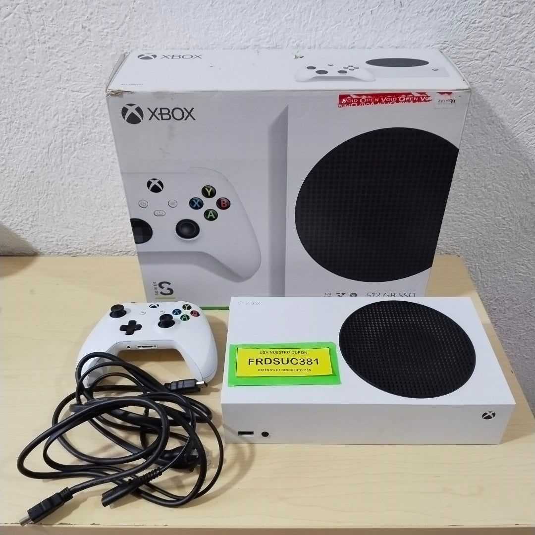 CONSOLA DE VIDEOJUEGO MICROSOFT XBOX SERIES S 512 GB SSD (SEMINUEVO)