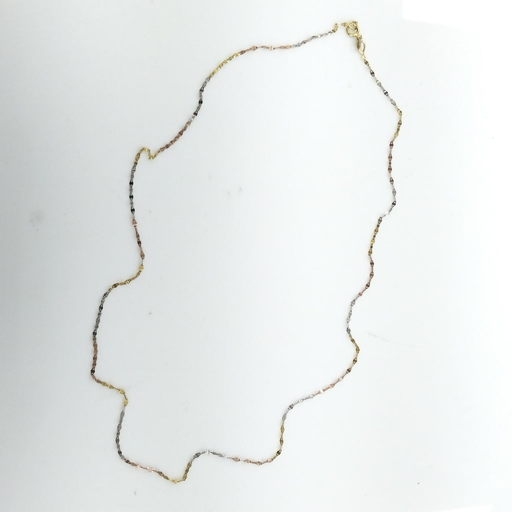CADENA ORO,ORO COMBINADO 10 K 0,80 GRMS (SEMINUEVO)