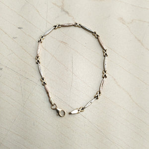 PULSERA ORO COMBINADO 14 K 3.3 GRMS (SEMINUEVO)