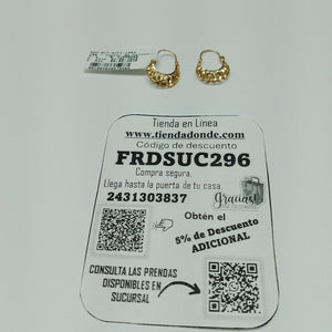 ARRACADAS PAR ORO 10 K 1.5 GRMS (SEMINUEVO)