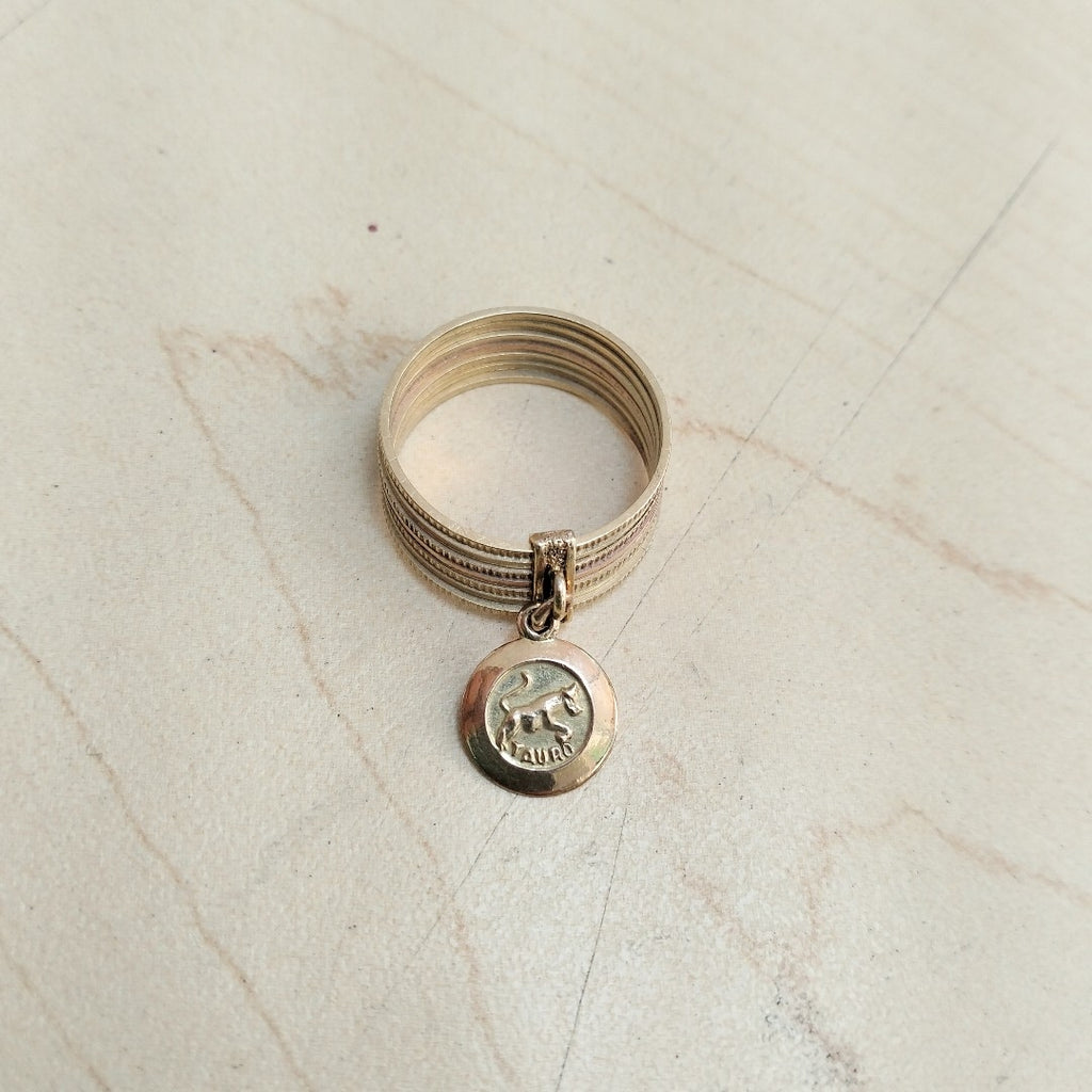 SEMANARIO DE ARGOLLAS ORO COMBINADO 14 K 4.2 GRMS (SEMINUEVO)