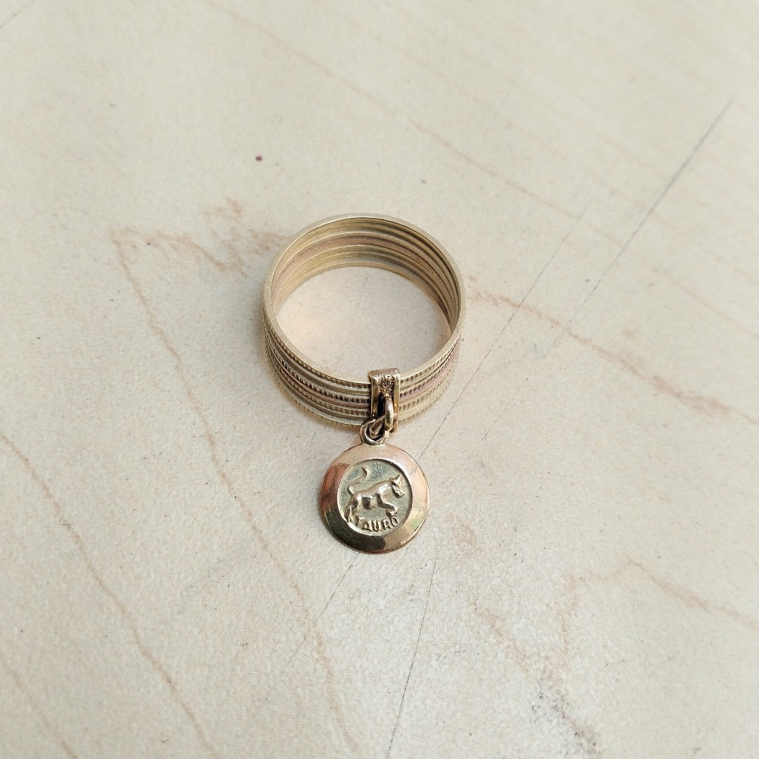 SEMANARIO DE ARGOLLAS ORO COMBINADO 14 K 4.2 GRMS (SEMINUEVO)