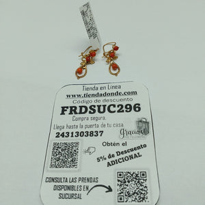 ARETES PAR ORO 10 K 2.5 GRMS (SEMINUEVO)