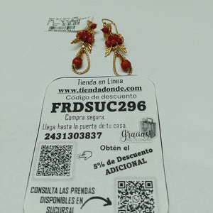 ARETES PAR ORO 10 K 6 GRMS (SEMINUEVO)