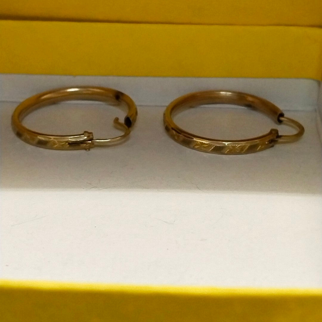 ARRACADAS PAR ORO 10 K 1.7 GRMS (SEMINUEVO)