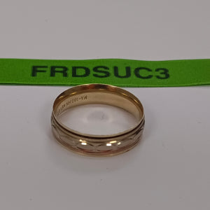 ARGOLLA ORO, ORO COMBINADO 14 K 2.3 GRMS (SEMINUEVO)