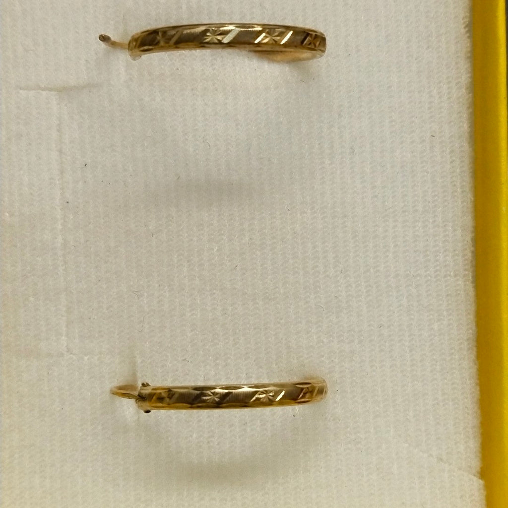 ARRACADAS PAR ORO 10 K 1.7 GRMS (SEMINUEVO)