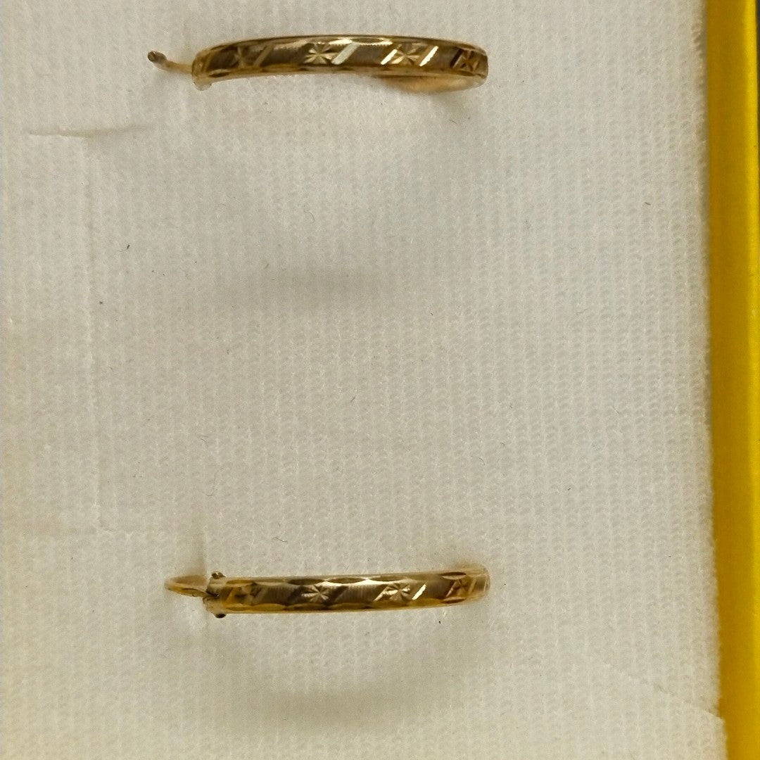 ARRACADAS PAR ORO 10 K 1.7 GRMS (SEMINUEVO)