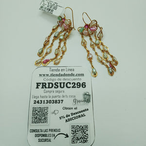 ARETES PAR ORO 10 K 17.3 GRMS (SEMINUEVO)