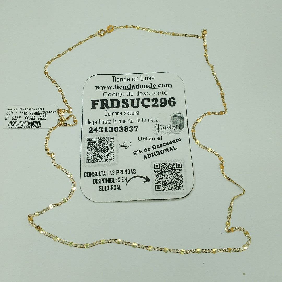 CADENA ORO 10 K 1.8 GRMS (SEMINUEVO)