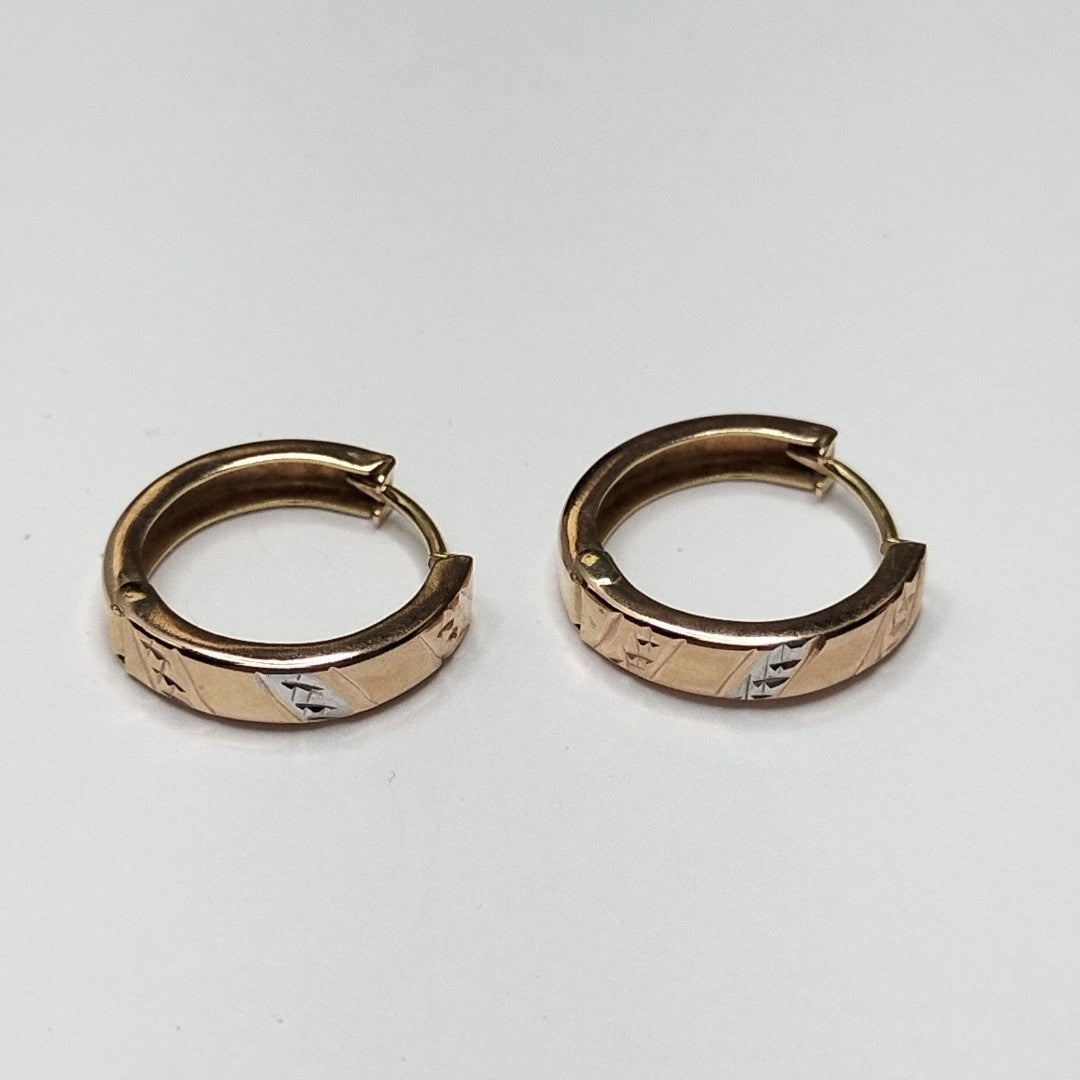 ARRACADAS PAR ORO 14 K 1.8 GRMS (SEMINUEVO)