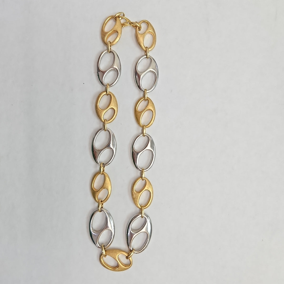 GARGANTILLA ORO,ORO BLANCO 14 K 38,70 GRMS (SEMINUEVO)