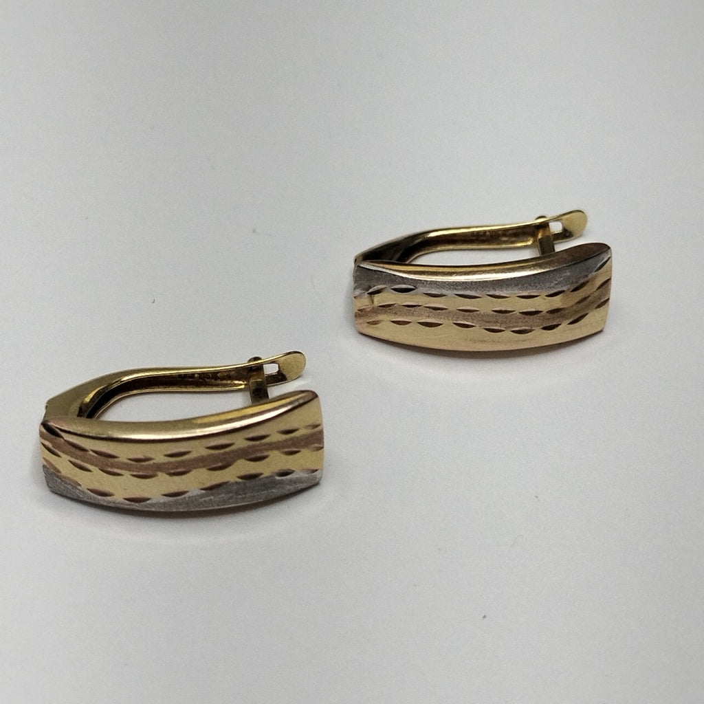 ARETES PAR ORO 14 K 1.9 GRMS (SEMINUEVO)