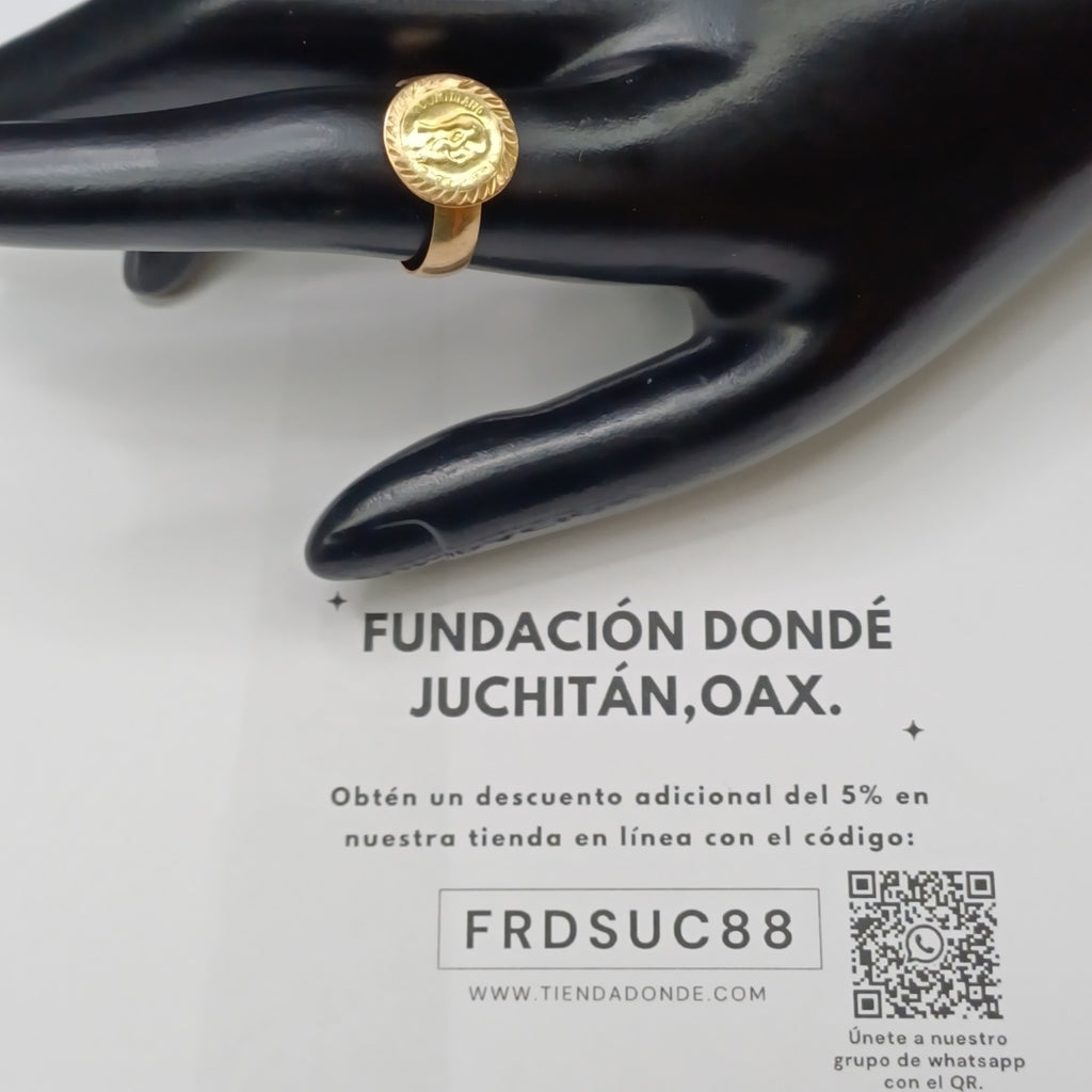 K1 2.1 GRMS 10 K IDENTIFICACIÓN ANILLO TEJIDO HECHURA ESPECIAL MATERI (SEMINUEVO)