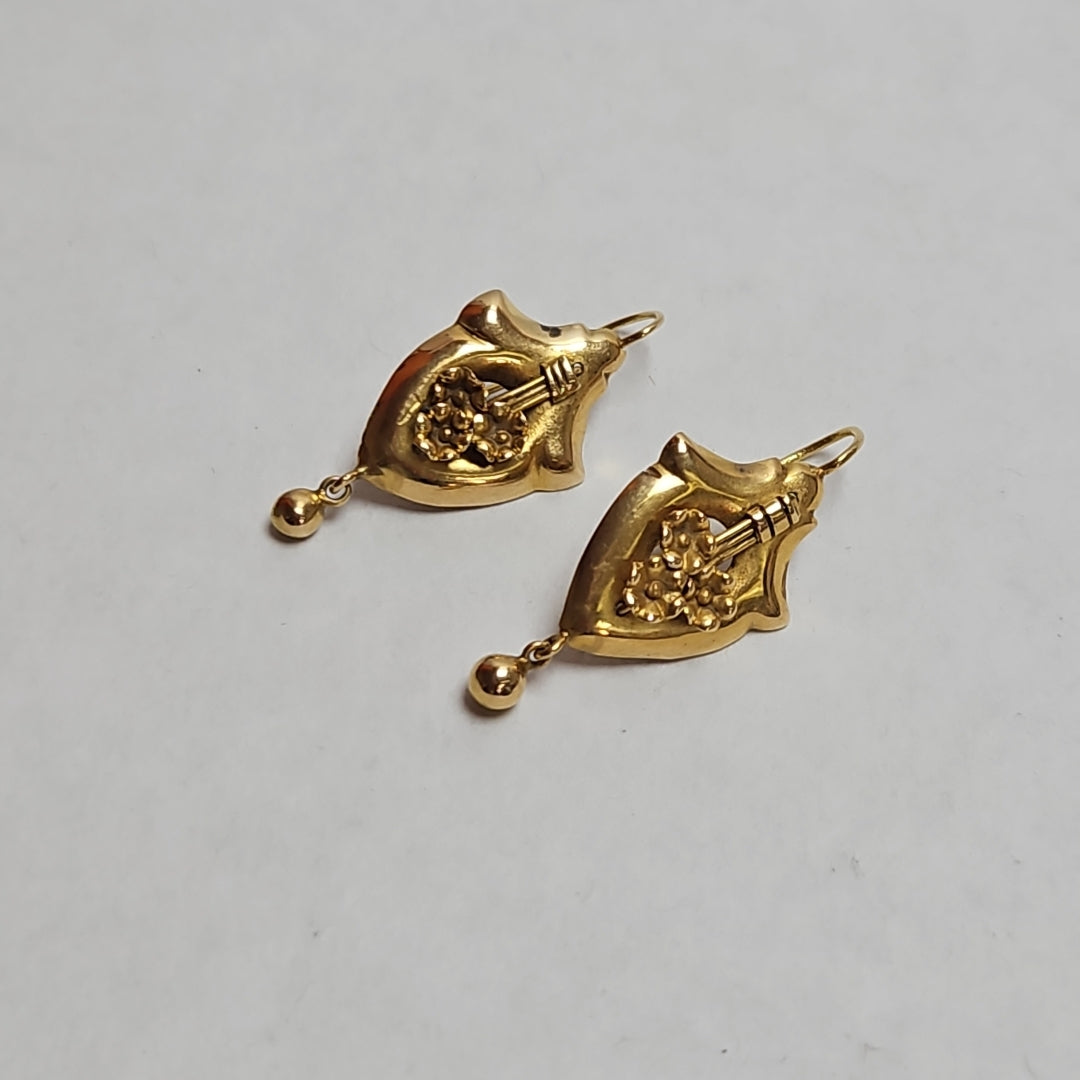 ARETES PAR ORO 16K 3 GRMS (SEMINUEVO)