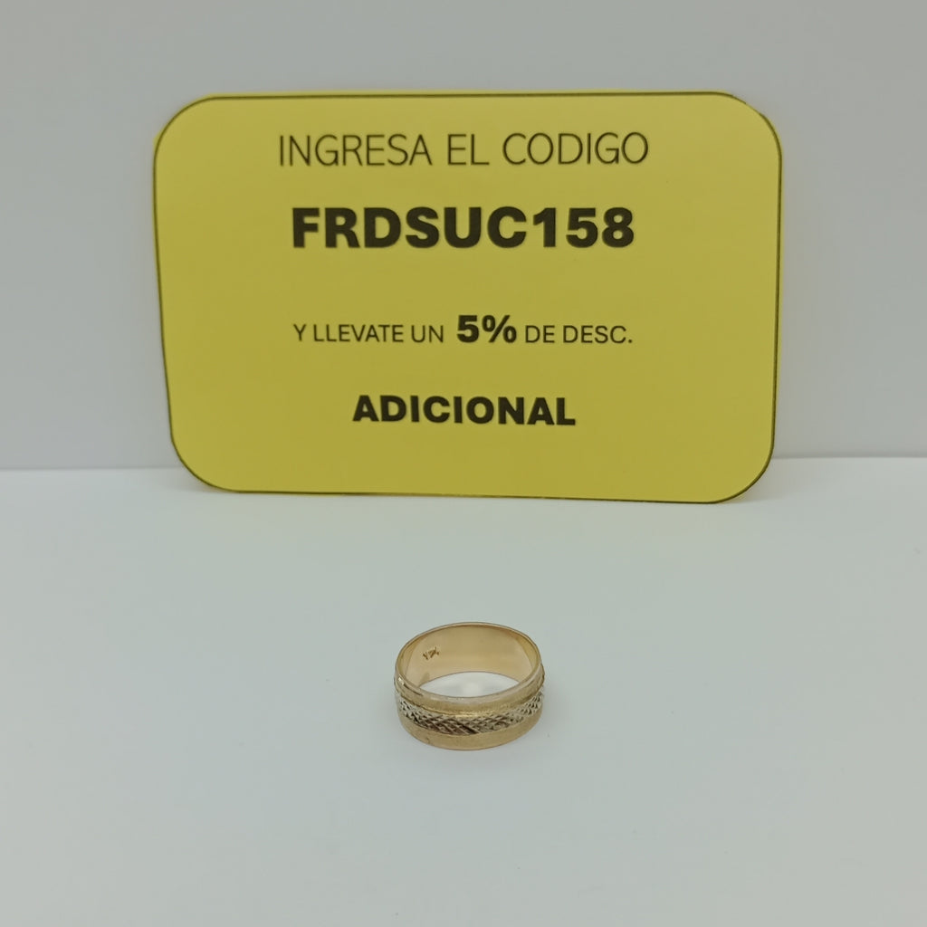 ARGOLLA ORO 14 K 4,60 GRMS (SEMINUEVO)