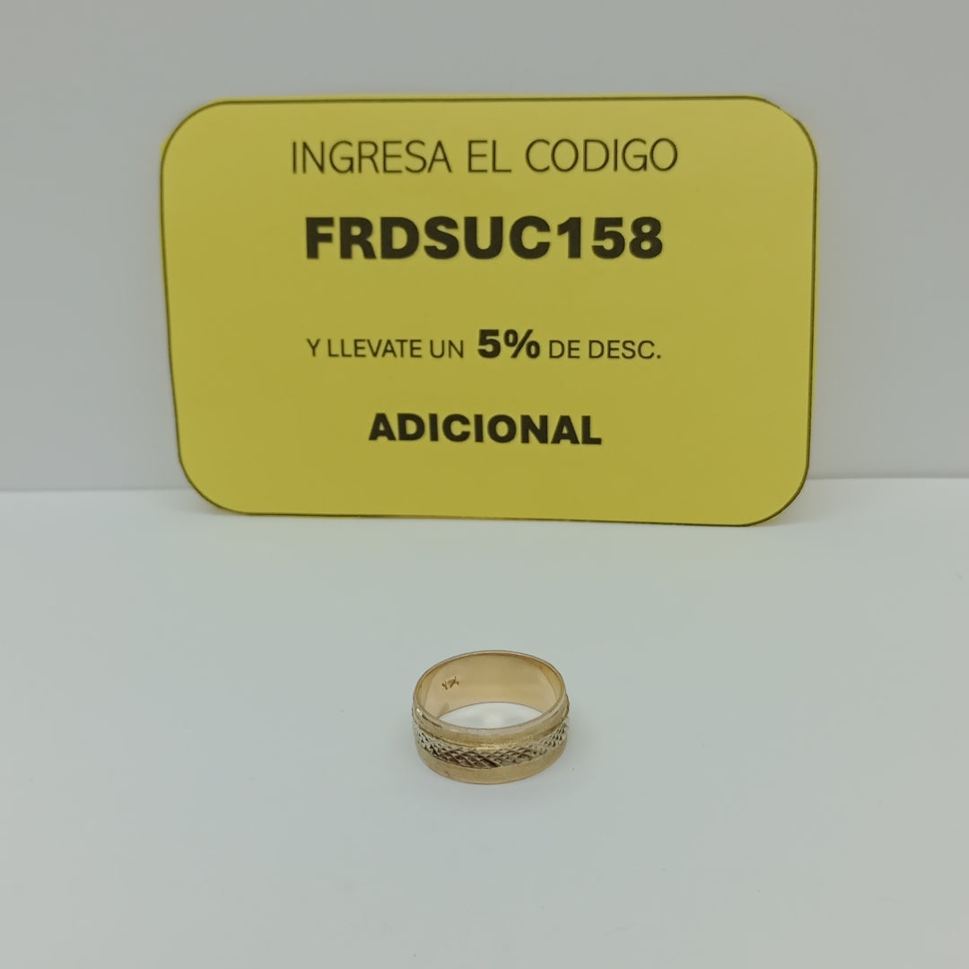 ARGOLLA ORO 14 K 4,60 GRMS (SEMINUEVO)
