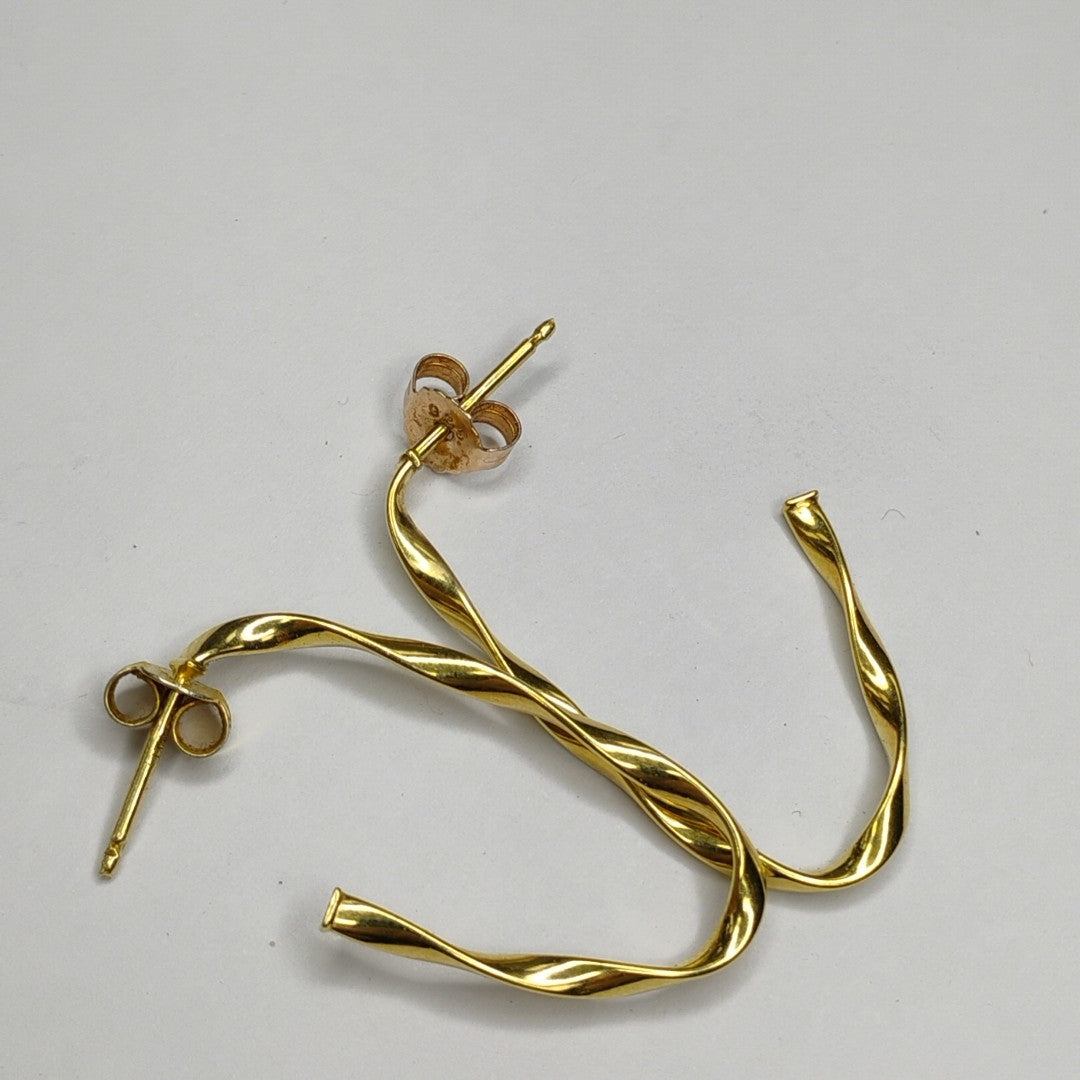 BROQUELES PAR ORO 14 K 1,30 GRMS (SEMINUEVO)