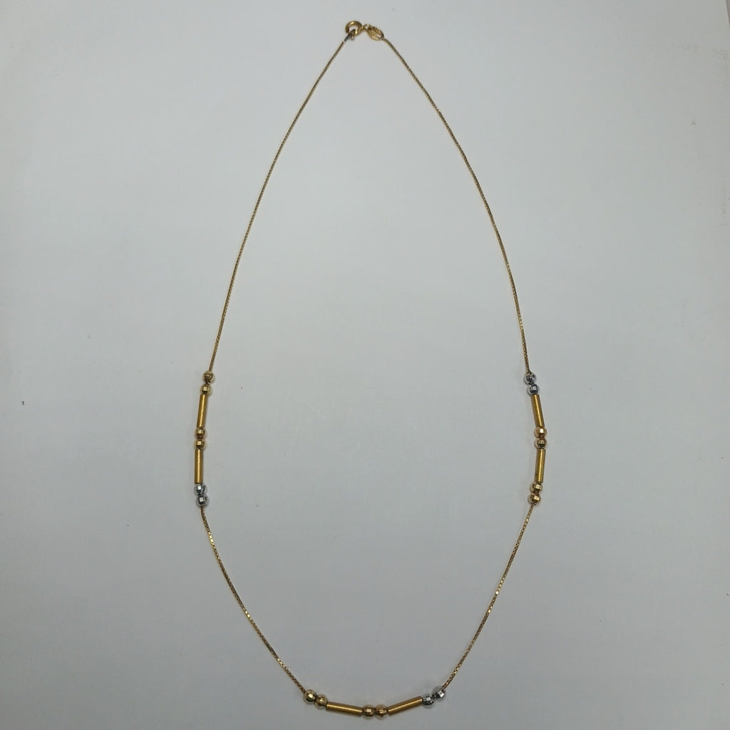 CADENA ORO, ORO COMBINADO 14 K 3.5 GRMS (SEMINUEVO)