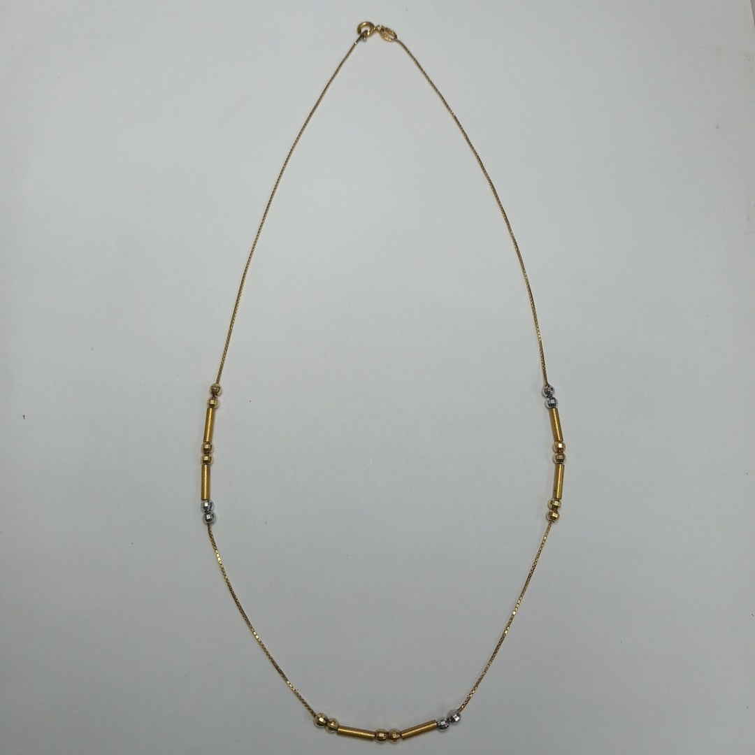CADENA ORO, ORO COMBINADO 14 K 3.5 GRMS (SEMINUEVO)