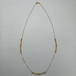 CADENA ORO, ORO COMBINADO 14 K 3.5 GRMS (SEMINUEVO)