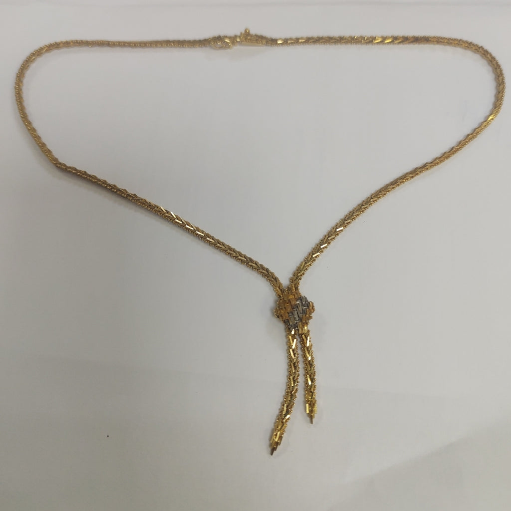 GARGANTILLA ORO COMBINADO 18 K 19,30 GRMS (SEMINUEVO)