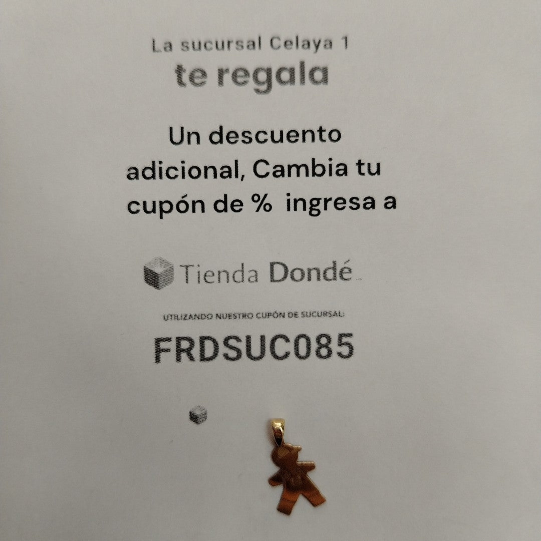 DIJE ORO 14 K 0,80 GRMS (SEMINUEVO)