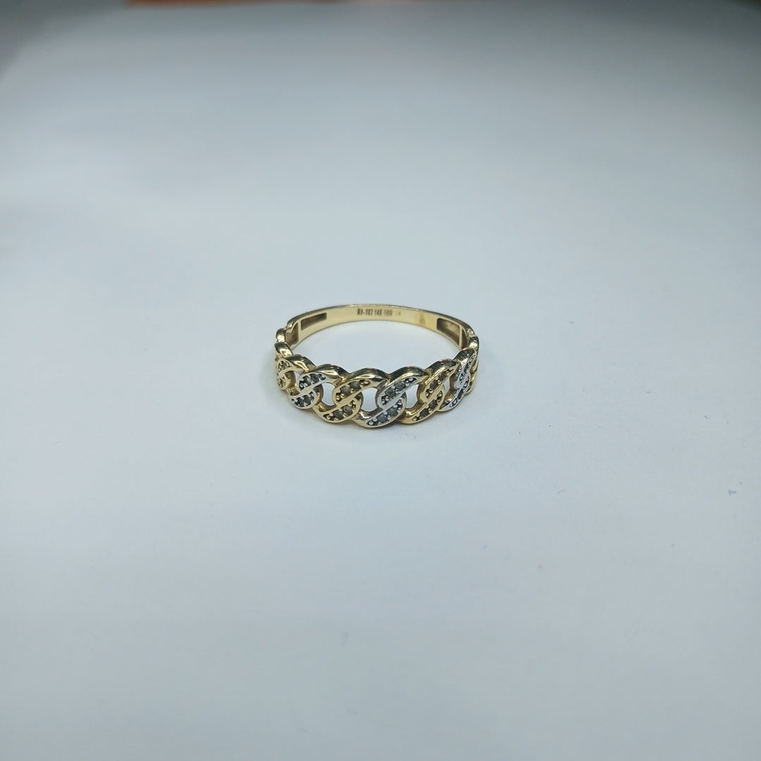 ANILLITO ORO, RODIADO 14 K 2 GRMS (SEMINUEVO)
