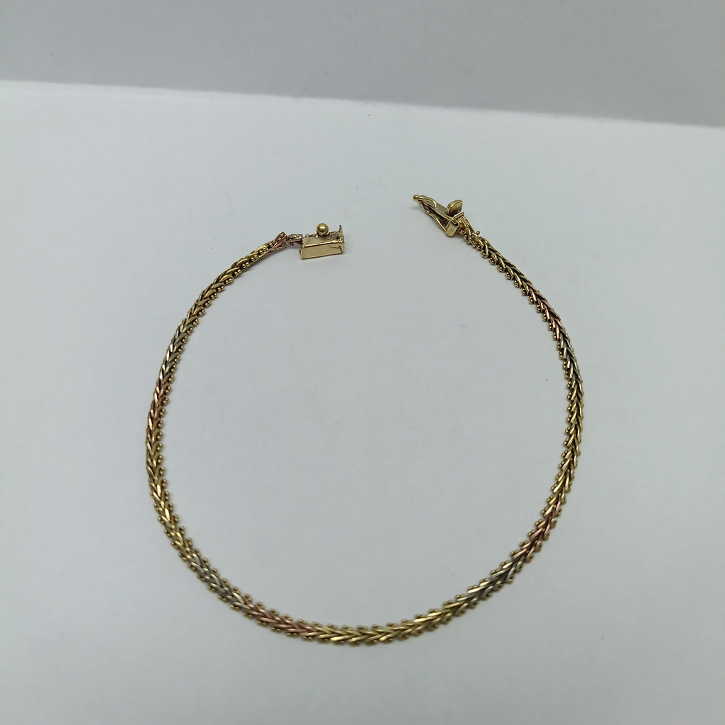 PULSERA ORO,ORO COMBINADO 14 K 5,10 GRMS (SEMINUEVO)