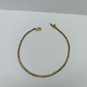 PULSERA ORO,ORO COMBINADO 14 K 5,10 GRMS (SEMINUEVO)