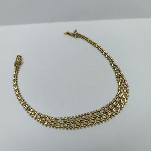 PULSERA ORO,ORO COMBINADO 14 K 7,30 GRMS (SEMINUEVO)