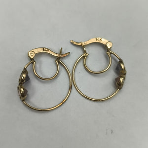 ARRACADAS PAR ORO 14 K 2.2 GRMS (SEMINUEVO)