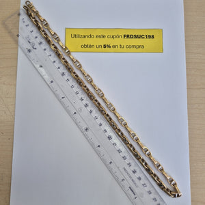 CADENA ORO COMBINADO 14 K 29.6 GRMS (SEMINUEVO)