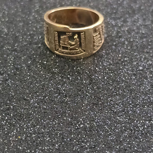 ANILLO CONMEMORATIVO ORO 14 K 6,20 GRMS (SEMINUEVO)
