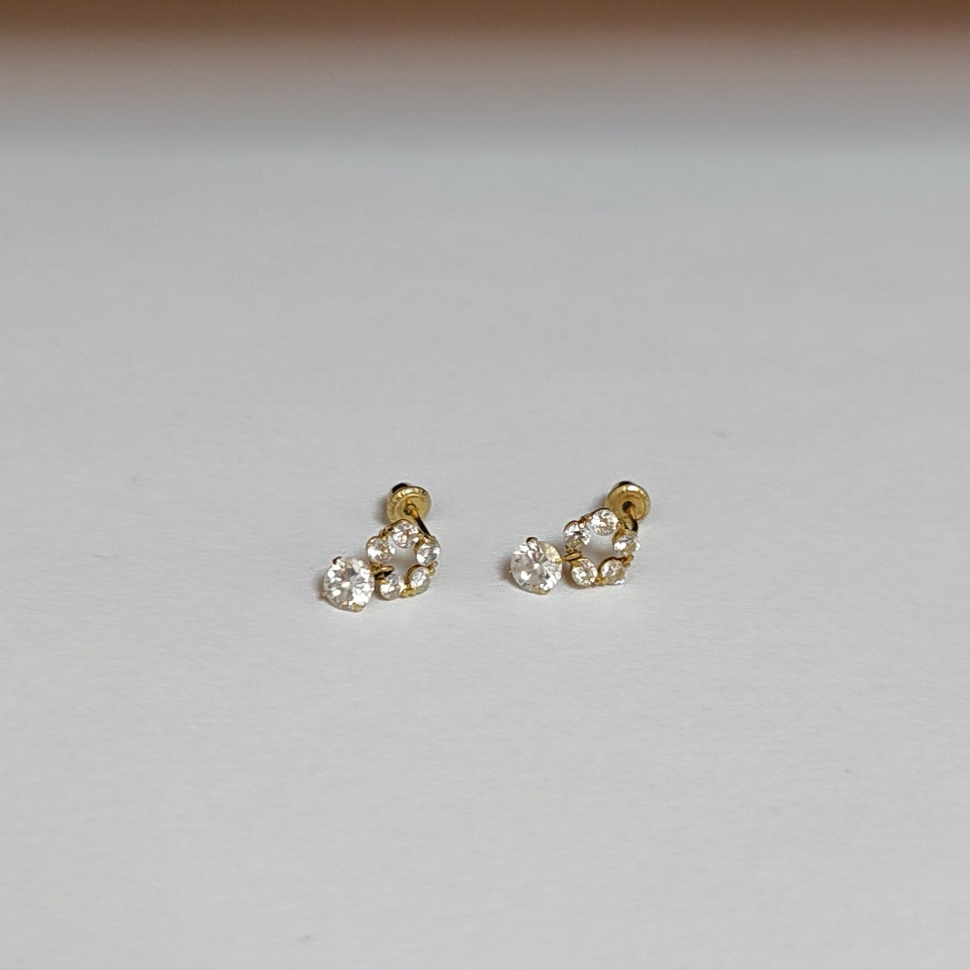 BROQUELES PAR ORO 14 K 0,70 GRMS (SEMINUEVO)