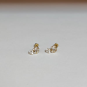 BROQUELES PAR ORO 14 K 0,70 GRMS (SEMINUEVO)