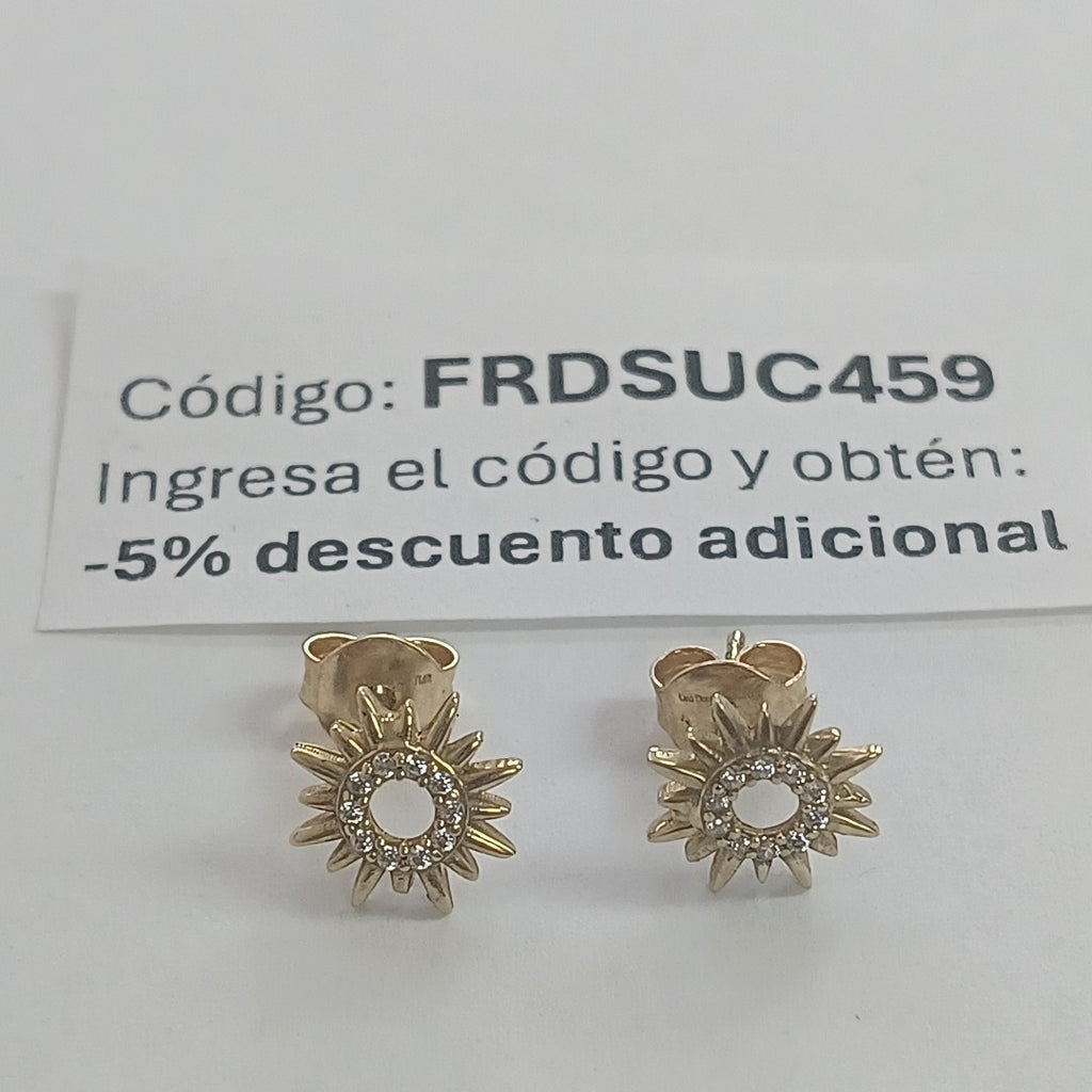 BROQUELES ORO 10K 1.4 (NUEVO)