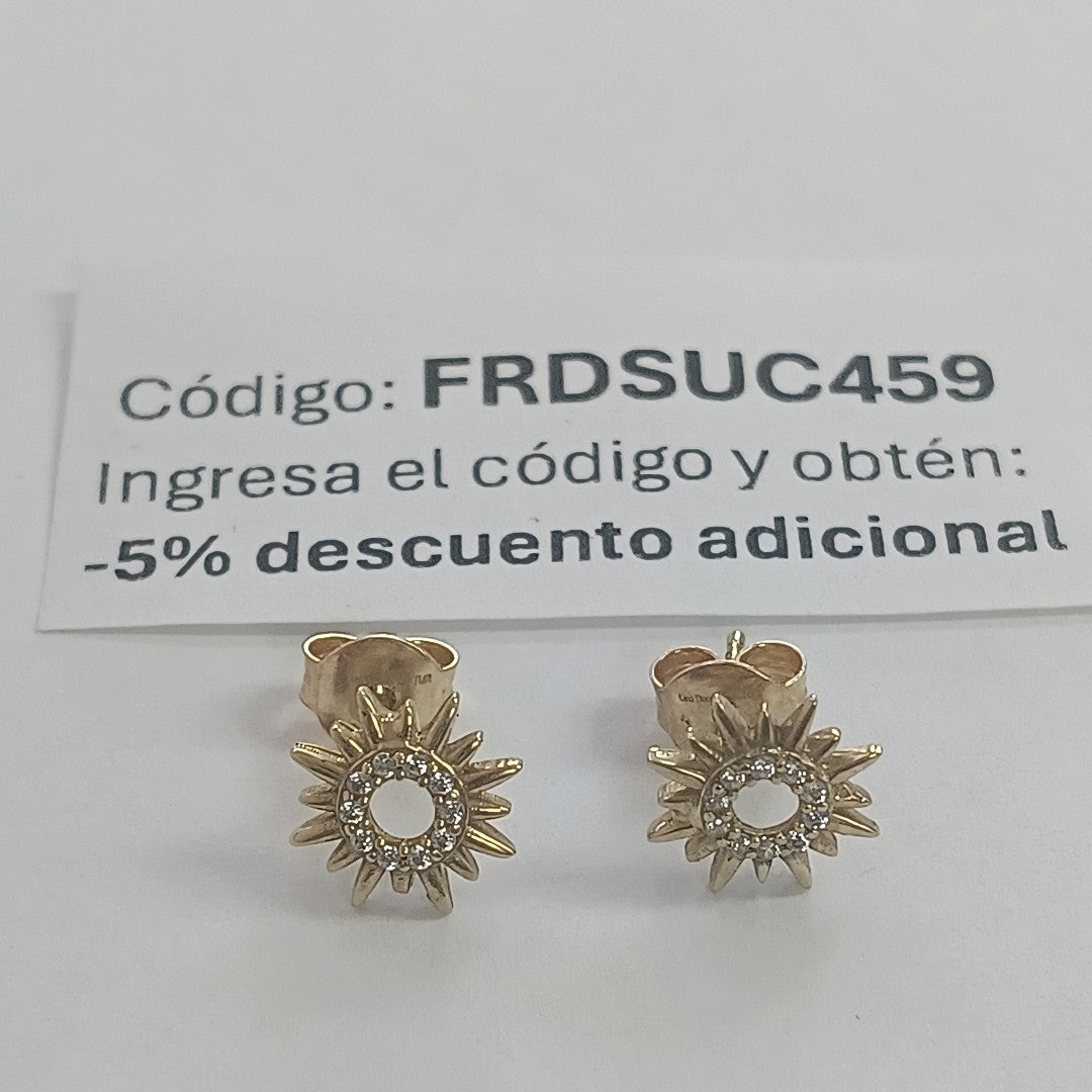 BROQUELES ORO 10K 1.4 (NUEVO)