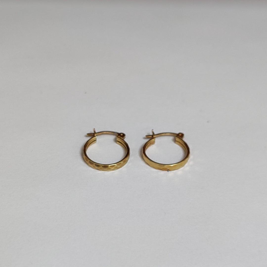 ARRACADAS PAR ORO 14 K 1.5 GRMS (SEMINUEVO)