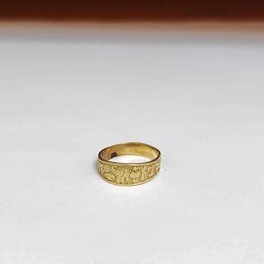 ARGOLLA DE LA SUERTE ORO 14 K 2.8 GRMS (SEMINUEVO)