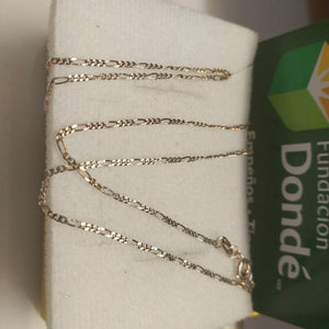 CADENA TEJIDO 3X1 PLATA .925 55 CM 2.2 GR (NUEVO)