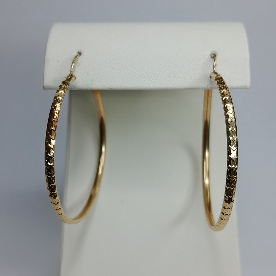 ARRACADAS PAR ORO 10 K 3.7 GRMS (SEMINUEVO)