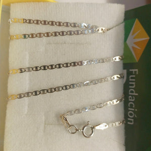 CADENA TEJIDO ESPEJO PLATA .925 60 CM 4.2 GR (NUEVO)