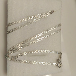 CADENA TEJIDO GUCHI PLATA .925 55 CM 3.5 GR (NUEVO)