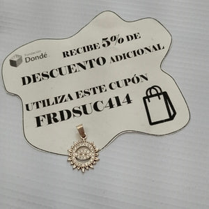 DIJE OJO MAGICO CON CIRCONIAS PLATA .925 2 GR (NUEVO)