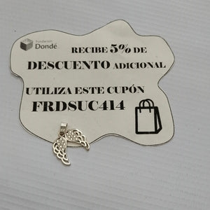 DIJE ALAS C/CIRCONIAS PLATA .925 2.2 GR (NUEVO)