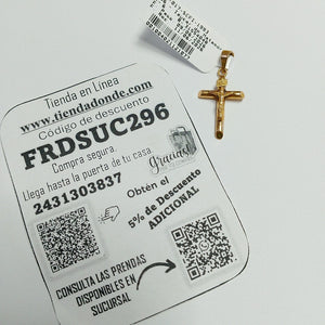 CRUCIFIJO ORO 18 K 1.4 GRMS (SEMINUEVO)